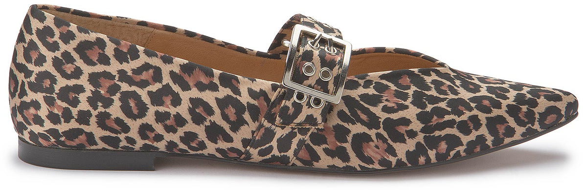 Ballerina 1413-15 in Leopardenoptik, Seitenansicht