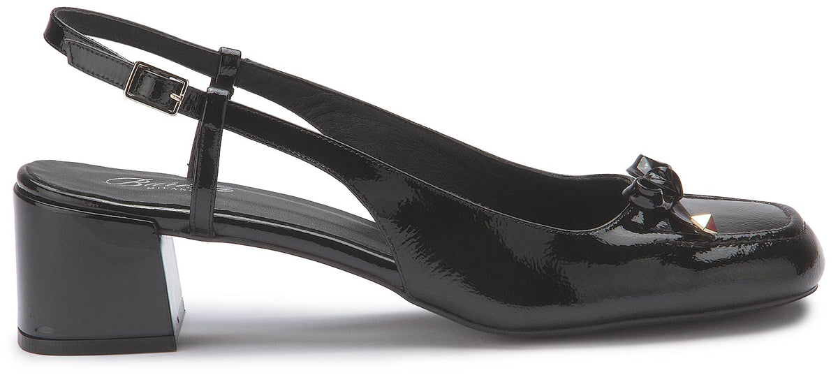 Slingpumps 2047-15 mit Schleife, Seitenansicht