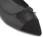 Ballerinas 2154-15, Schleife und Rauhlederkappe