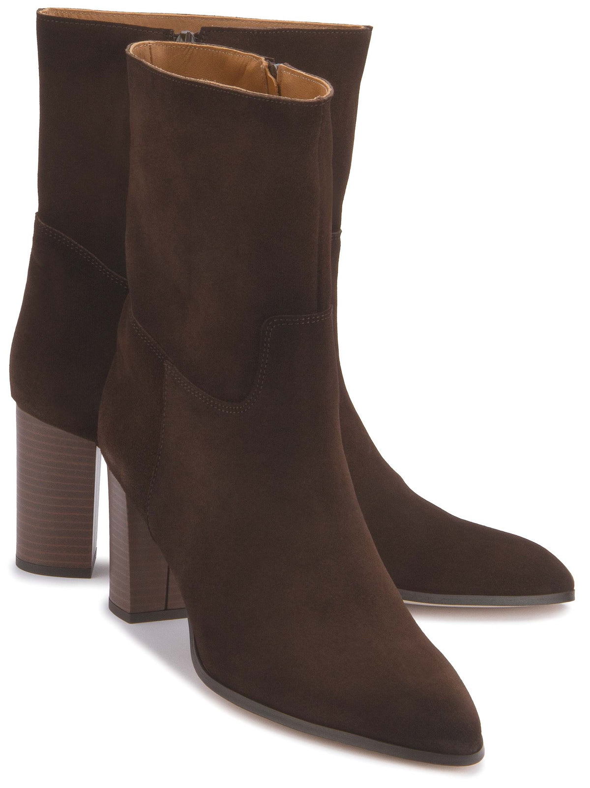 Stiefeletten in Dunkelbraun Rauhleder, Paaransicht, Artikel 2602-26