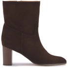 Stiefeletten in Dunkelbraun Rauhleder, Seitenansicht, Artikel 2602-26