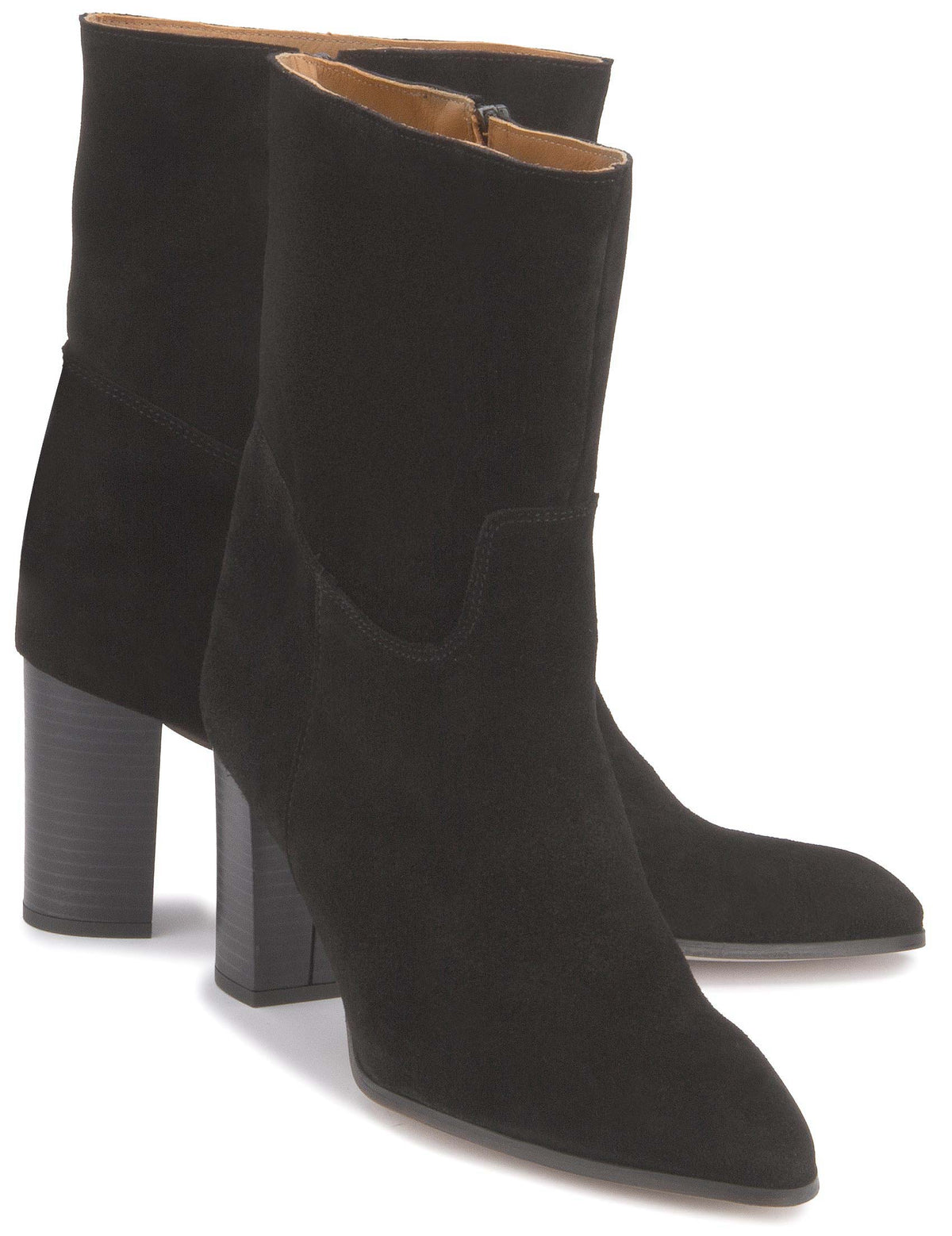 Stiefeletten in Schwarz Rauhleder, Paaransicht, Artikel 2603-26