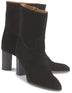 Stiefeletten in Schwarz Rauhleder
