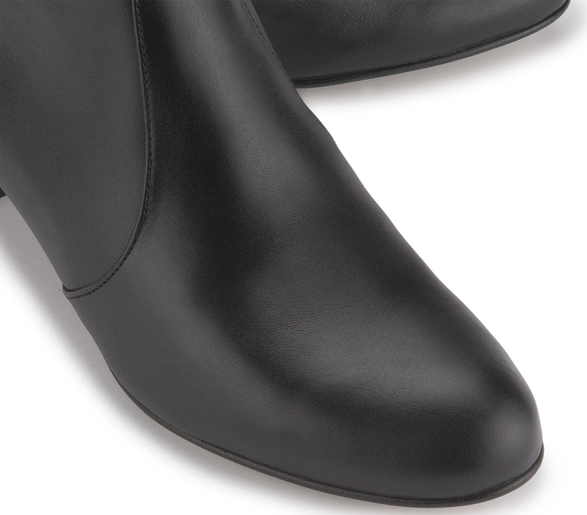 Stiefeletten in Schwarz Glattleder, Detailansicht, Artikel 2604-26