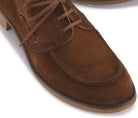Bootsschuhe in Braun Rauhleder, Detailansicht, Artikel 2605-26