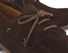 Bootsschuhe in Dunkelbraun Rauhleder, Detailansicht, Artikel 2606-26