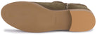 Stiefeletten in Khaki Rauhleder mit Flechtbesatz, Sohlenansicht, Artikel 2610-26