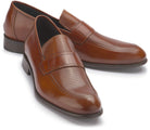 Cognacfarbene Slipper 6419-14 mit Riegel, Paaransicht