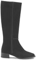Black suede boots