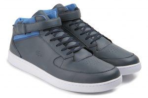 Lacoste Sneaker Leder dunkelgrau blau Übergröße 109-16