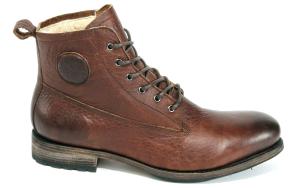 Blackstone Lammfell-Boots Two-Tone-Effekt braun Übergröße 277-24