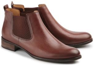 Gabor Chelsea-Boots Leder rotbraun Damenschuhe Übergröße 743-26