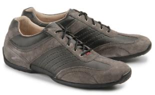 Camel Active Sneaker Vintage-Leder Grau Übergröße 231-25