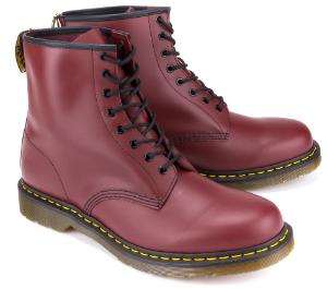 Dr Martens Boots 8 Loch Leder Bordeaux Rot Uebergroesse