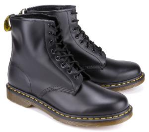 Dr Martens Boots 8 Loch Leder Schwarz Uebergroesse