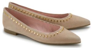 Ballerinas in Groesse 45 Beige