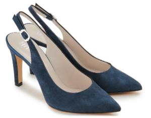 Sling Pumps in Groesse 45 Blau