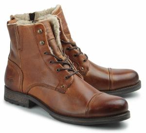 Mustang Schnuer-Boots mit Warmfutter in Uebergroessen fuer Herren Braun