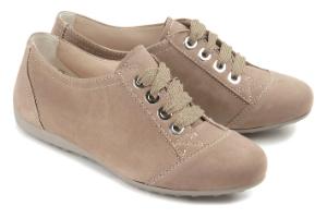 Semler Sneaker in Weite G mit Vario-Fussbett Uebergroessen Beige