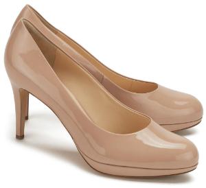 Beige Hoegl Pumps aus Lackleder in Uebergroessen