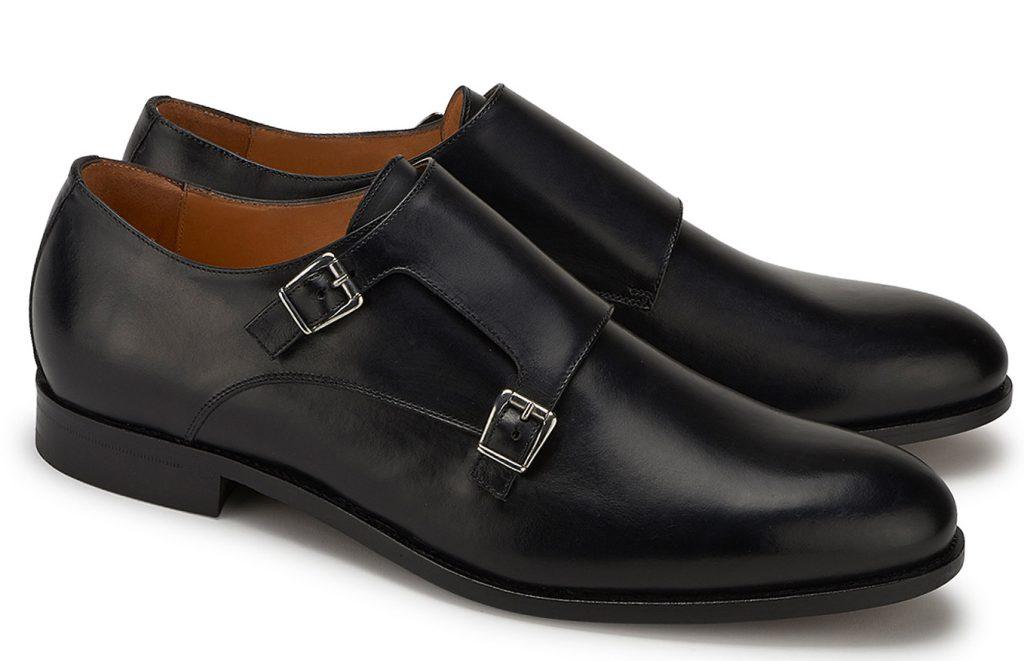 Diese Monks von Rossaro unterstreichen Ihr Stilbewusstsein mit einem eleganten Retro-Charme Schwarze Monks von Rossaro für Herren