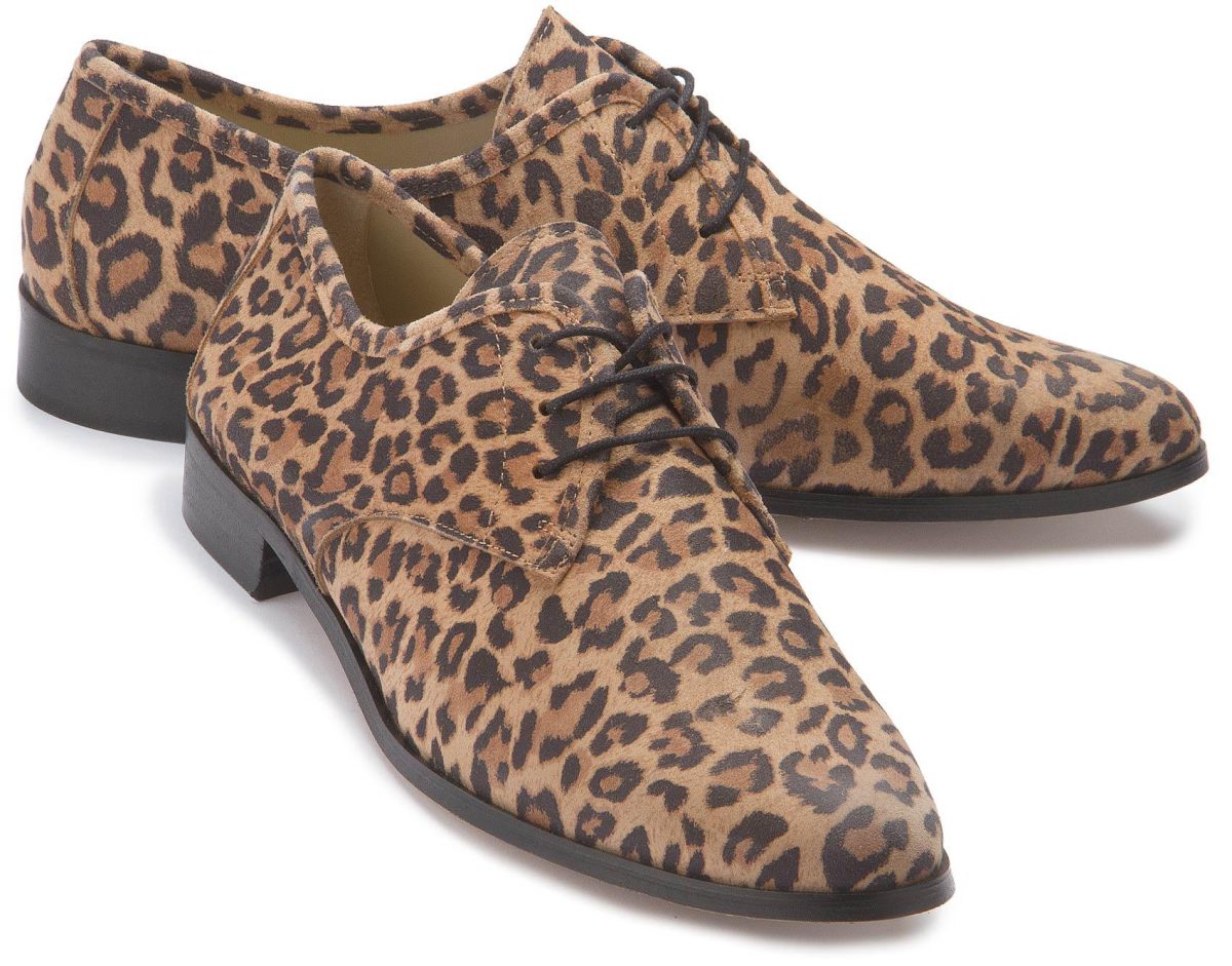 Bariello Schnürschuhe mit Leoprint